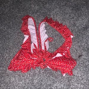 Polka dot bikini top